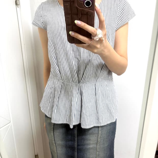 vintage stripe blouse