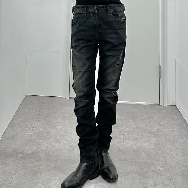 Diesel 'Spender' Skinny Jeans Charcoal B