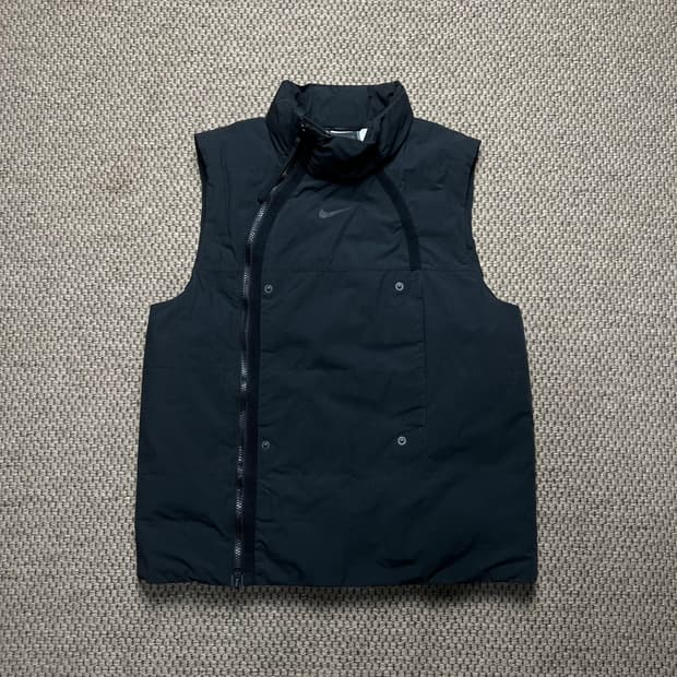 나이키 테크팩 패딩 조끼 블랙 S