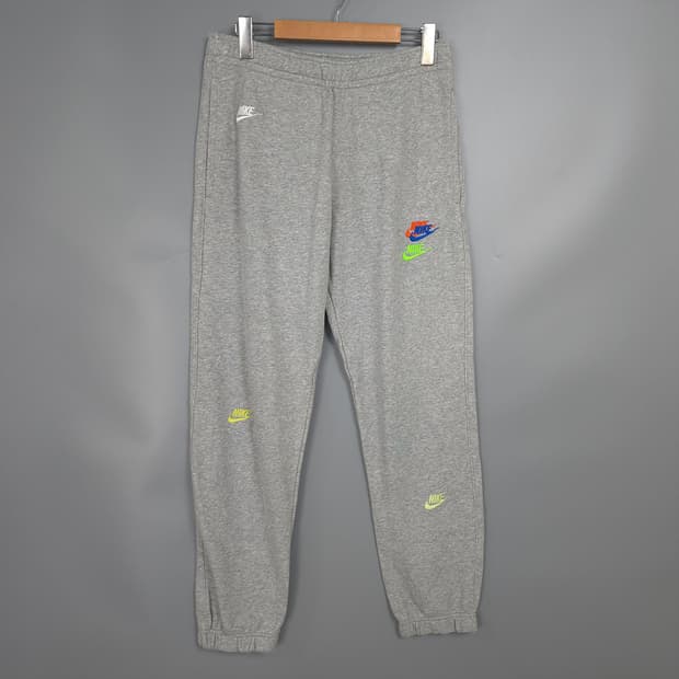 남성용 나이키 NIKE 그레이 멀티 로고 조거팬츠 L(85)