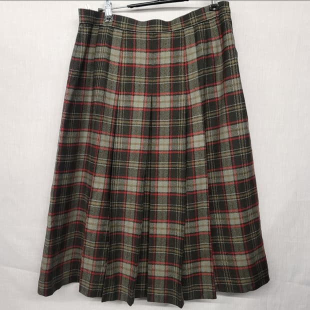 닥스 DAKS 체크 울 스커트