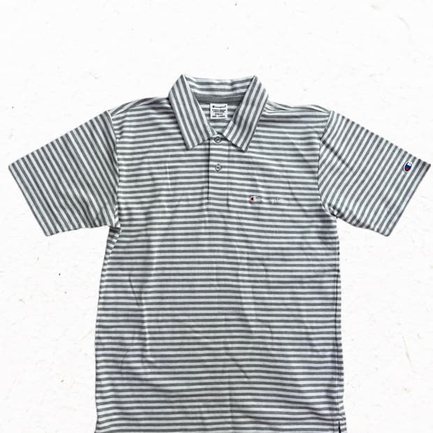 champion 스트라이프 폴로 반팔 티셔츠