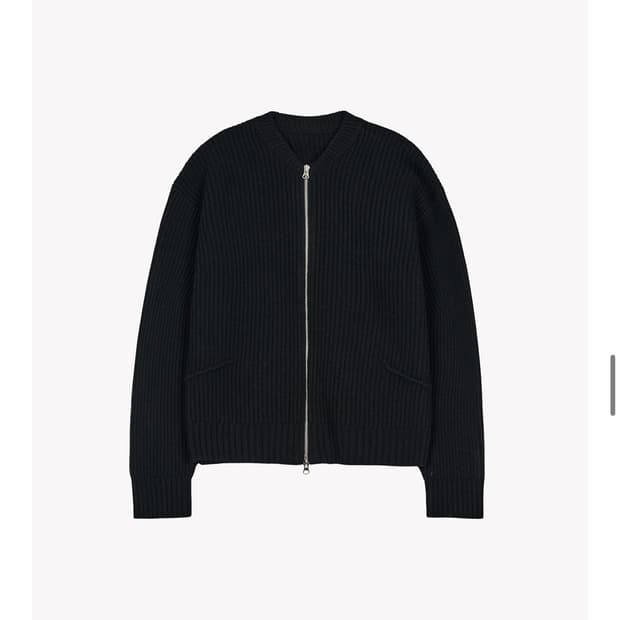 수아마르 칼버 집업 가디건 블랙