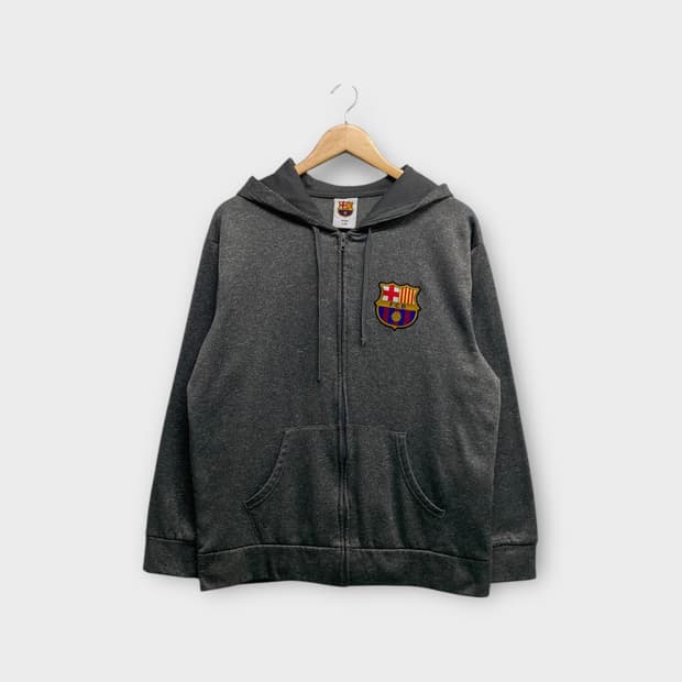 바르셀로나 FCB 후드집업 그레이 L