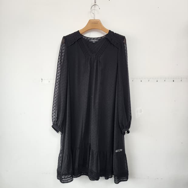 써스데이아일랜드 블랙 롱 원피스