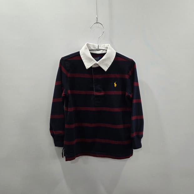 폴로랄프로렌 키즈 스트라이프 럭비티 3T