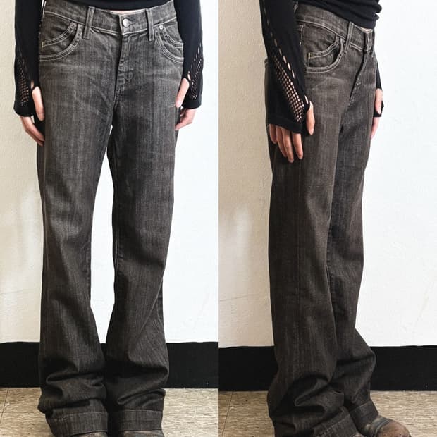 COH 슬림핏 플레어 실루엣 부츠컷 데님