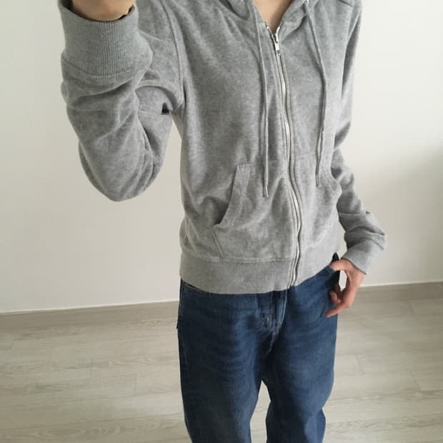 velvet glitter zip up hoodie