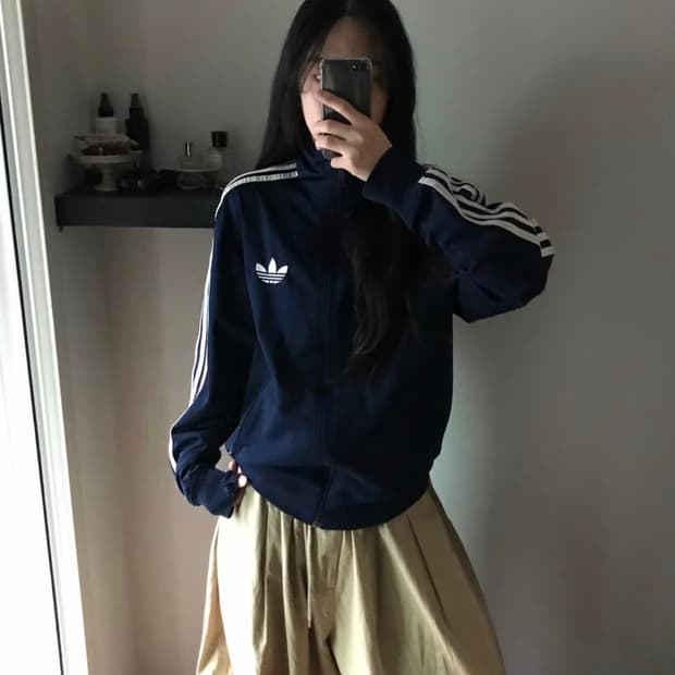 아디다스 파이어버드 네이비 트랙탑 져지