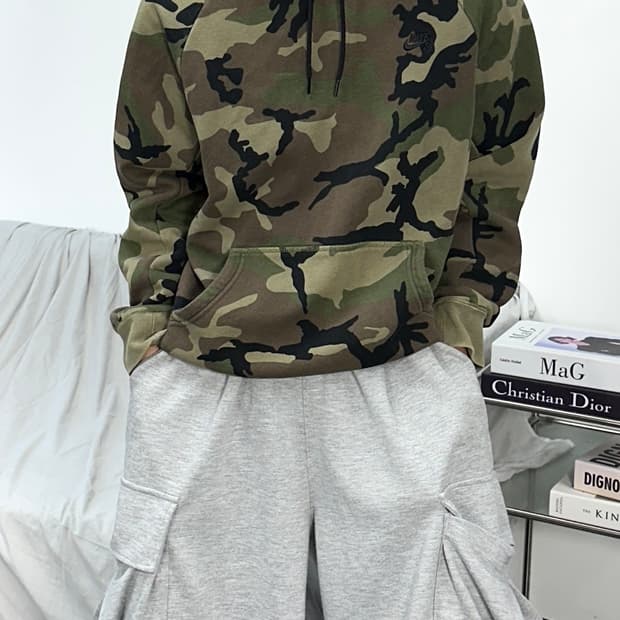 나이키 SB 카모 후드티 L