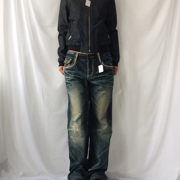 Denim bomber jacket