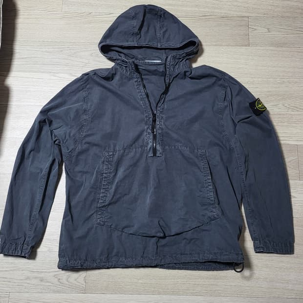 스톤아일랜드 브러쉬드 코튼 아노락 리드 그레이 L