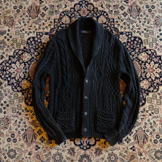 폴로 랄프로렌 숄칼라 노르딕 가디건 100~105