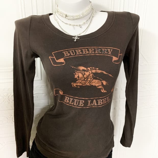 Burberry blue label brown long sleeve