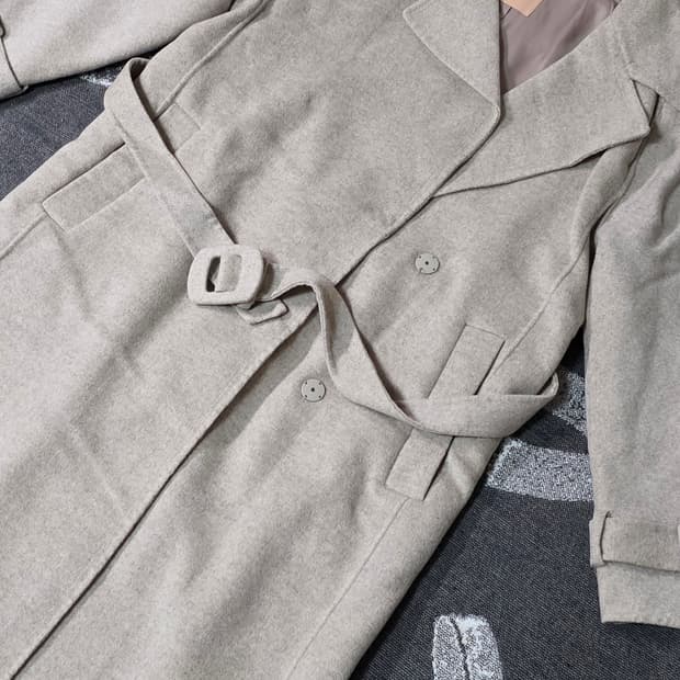 씨씨콜렉트 울캐시미어 트렌치스타일 롱코트 55