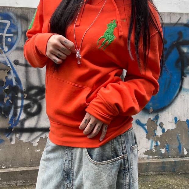 00s 폴로 빅포니 치프키프 후드티