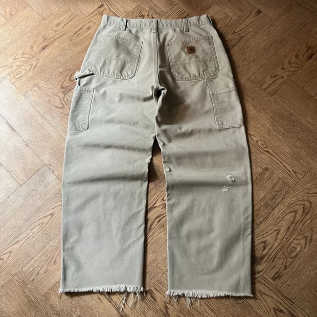 [32]칼하트 USA 데저트 탄 싱글니 카펜터 컷오프 워크 팬츠