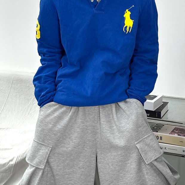 폴로 랄프로렌 블루 빅포니 긴팔 pk XL