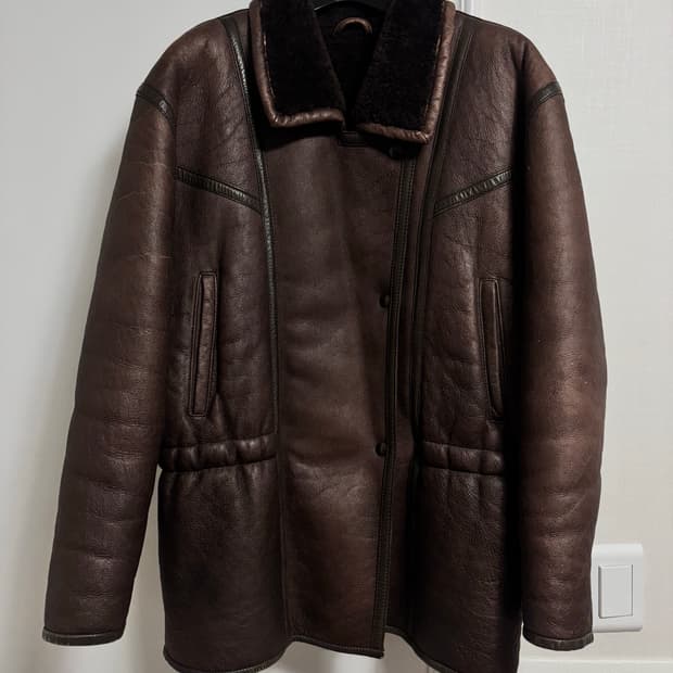 빔즈 레더무스탕 브라운