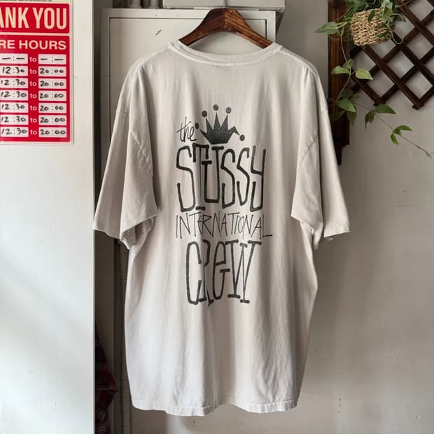 [XL]스투시 재팬 인터내셔널 크루 티셔츠