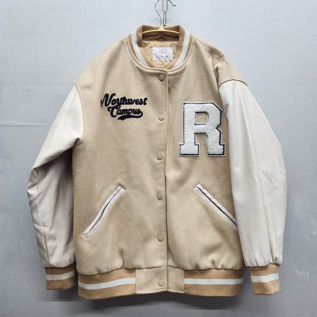 자라 ZARA 바시티 자켓 L