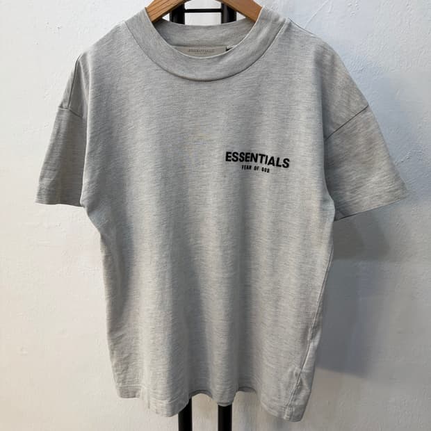 정품) 피어오브갓 에센셜 주니어 및 여성 반팔 티셔츠 10y 