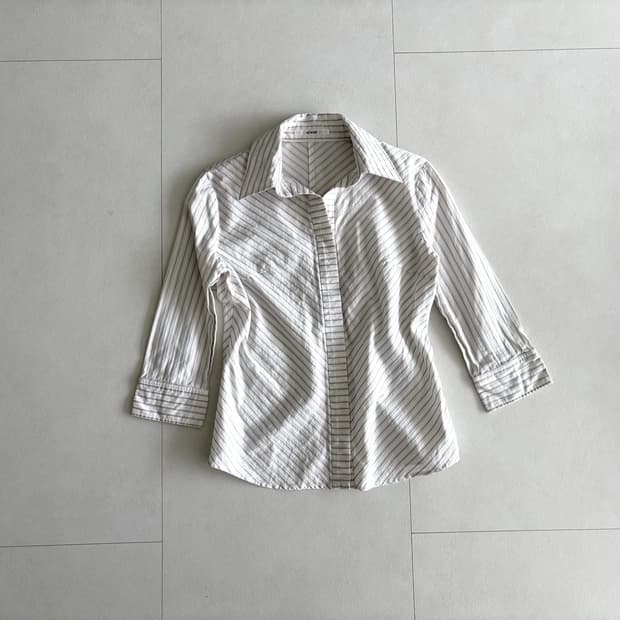 stripe cotton shirt