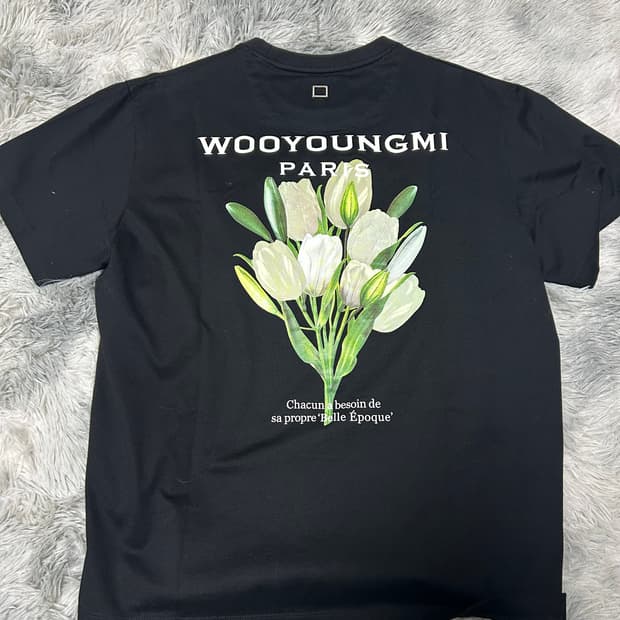 22ss 우영미 플라워 반팔