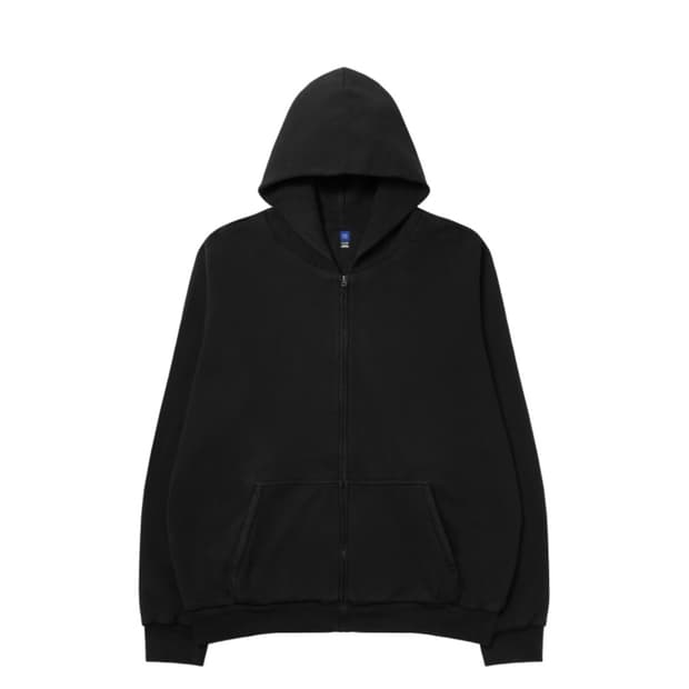 이지 YZY 집업 후드 블랙