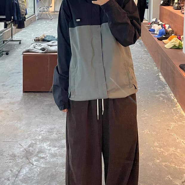 오베이 스몰로고 후드 바람막이 H833