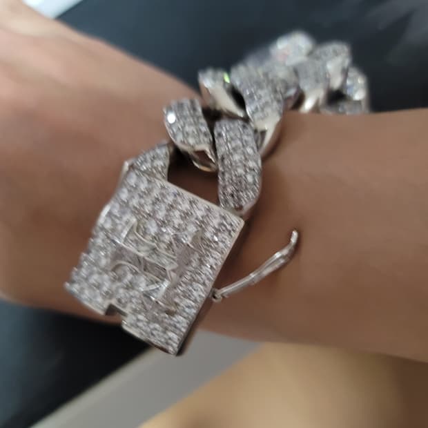 타이쿤즈 30미리 아이스쿠반 팔찌 길이23 상태굿