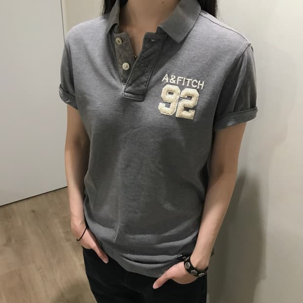 아베크롬비 반팔 카라티 그레이