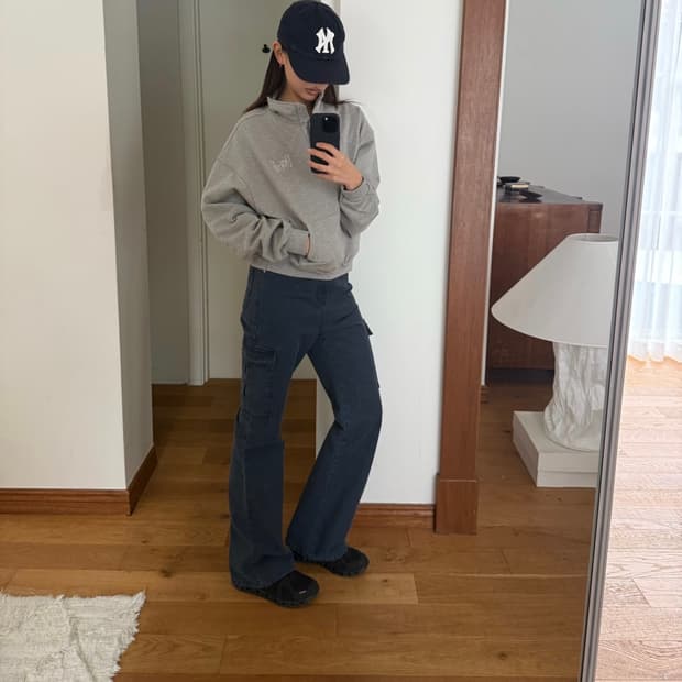 네이비카운티 켄달 부츠컷 카고