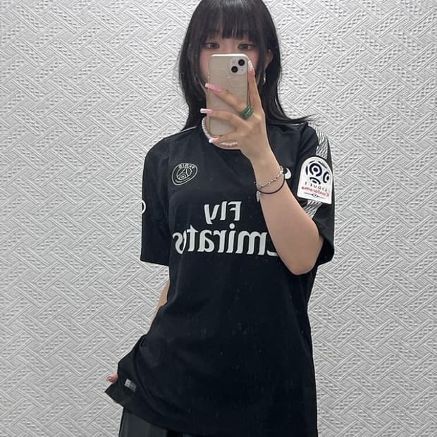 나이키 스포티 파리 생제르망 음바페 져지 반팔티 L C12450
