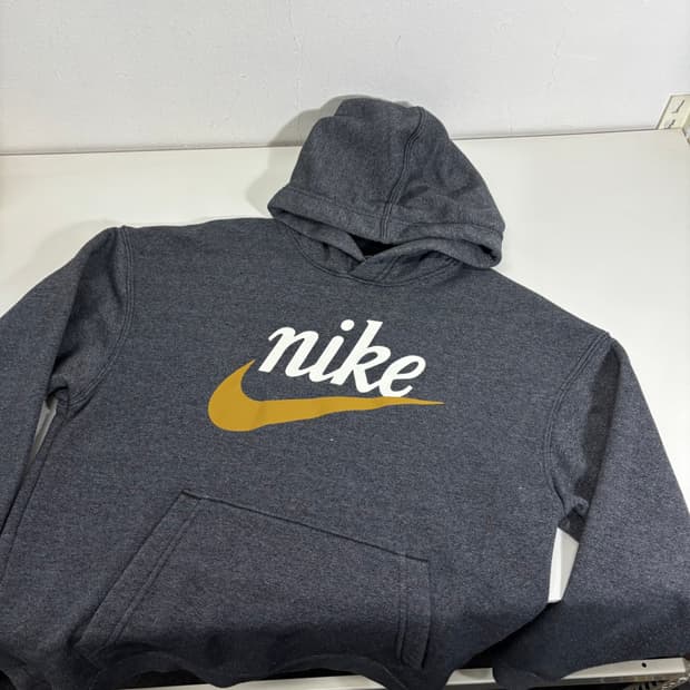 95 M 나이키 진그레이 빅로고 면 후드티 남여공용