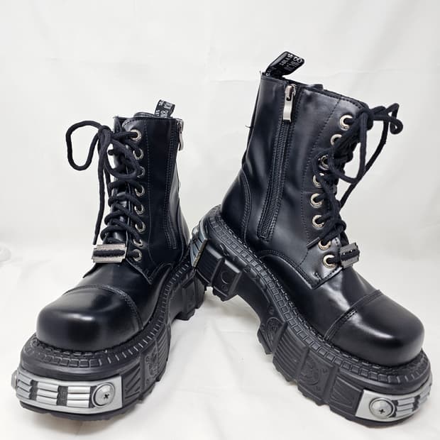 뉴락 NEW ROCK 탱크 펑크 부츠 39