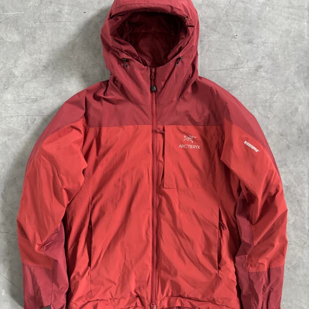 Arcteryx 아크테릭스 버건디 윈드스토퍼 후드 자켓