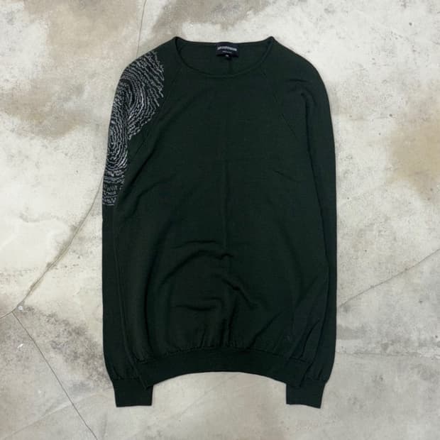 SS17 Emporio Armani Fingerprint Knit