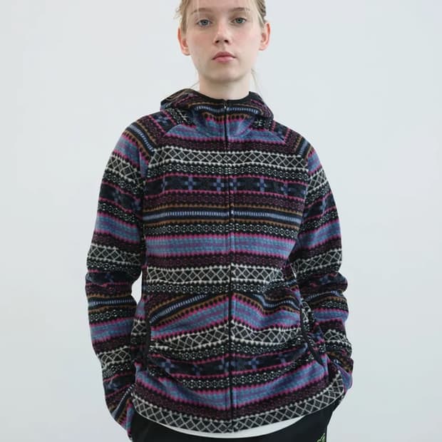 셔링 포켓 플리스 집업 후디 (Multi) 팔아요