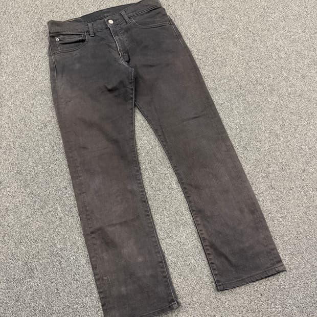 33)리바이스 705 빈티지 블랙 데님팬츠