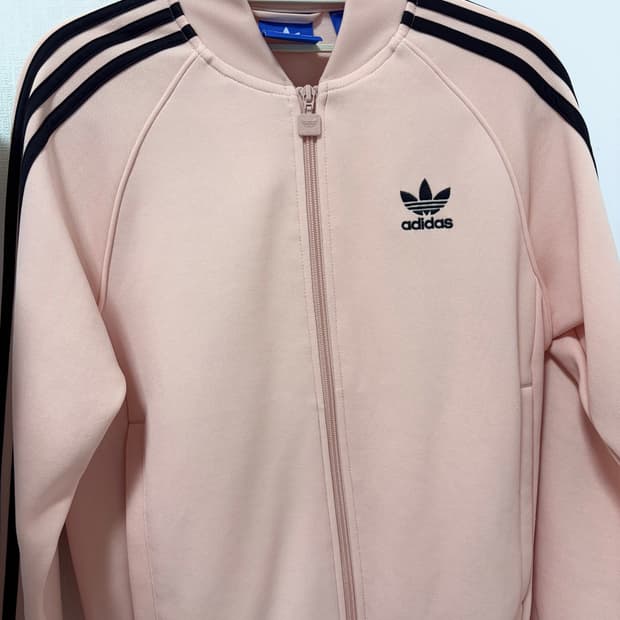 아디다스 핑크블랙 트랙탑 져지
