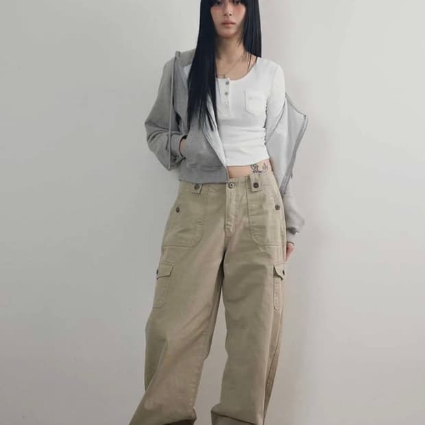 애즈온 JED CARGO PANTS / BEIGE