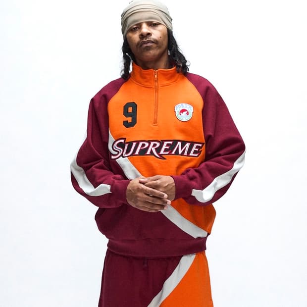 슈프림 이큅 하프집업 맨투맨