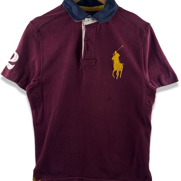 폴로 버건디 빅포니 카라티셔츠2279