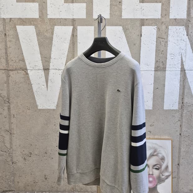 라코스테 팔배색 맨투맨 티셔츠(MTA