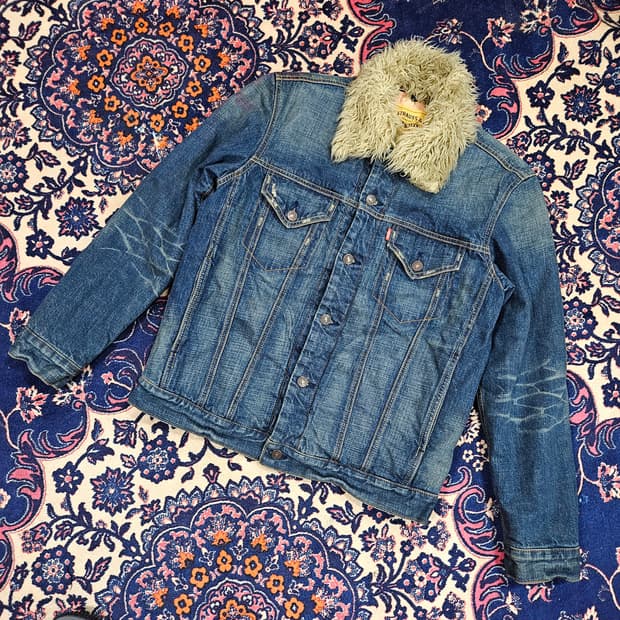 리바이스(Levis)in Japan 빈티지 Red Teb 트러커자켓 M