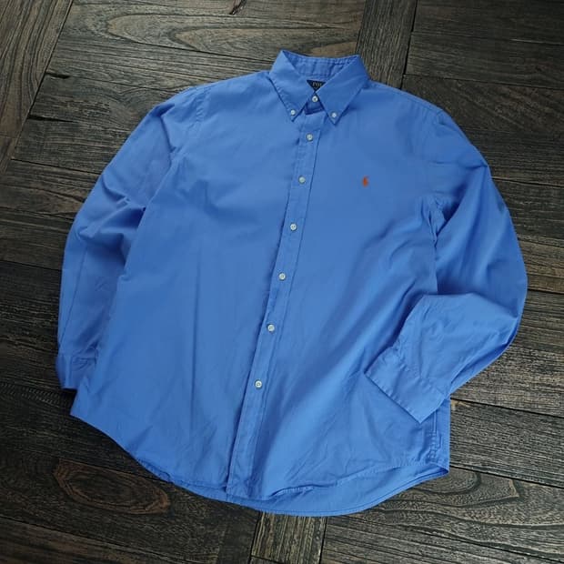 [폴로 랄프로렌] 포니 로고 자수 클래식핏 셔츠 스카이 M18624