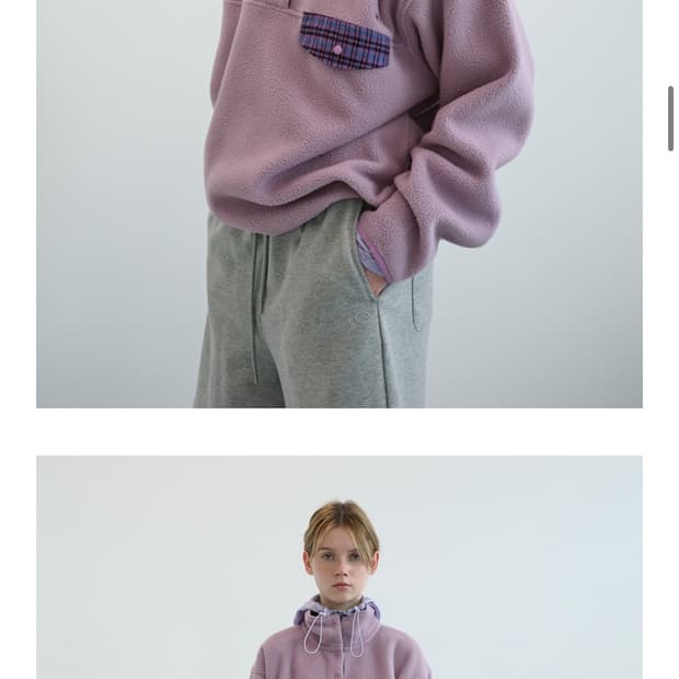 엔조블루스 플리스 아노락