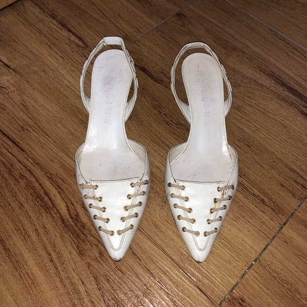 Celine white heels 📬 
