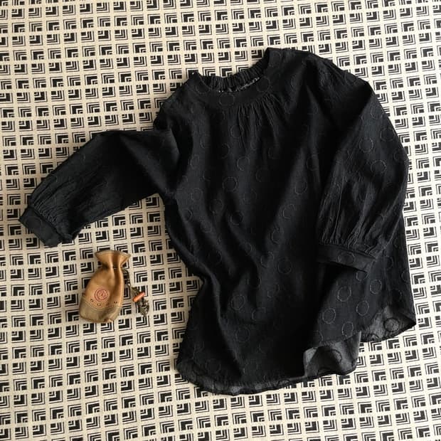 dot pullover blouse